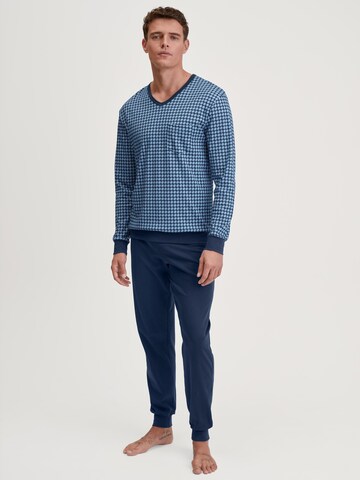 CALIDA Pajamas long 'Relax Streamline' in Blue