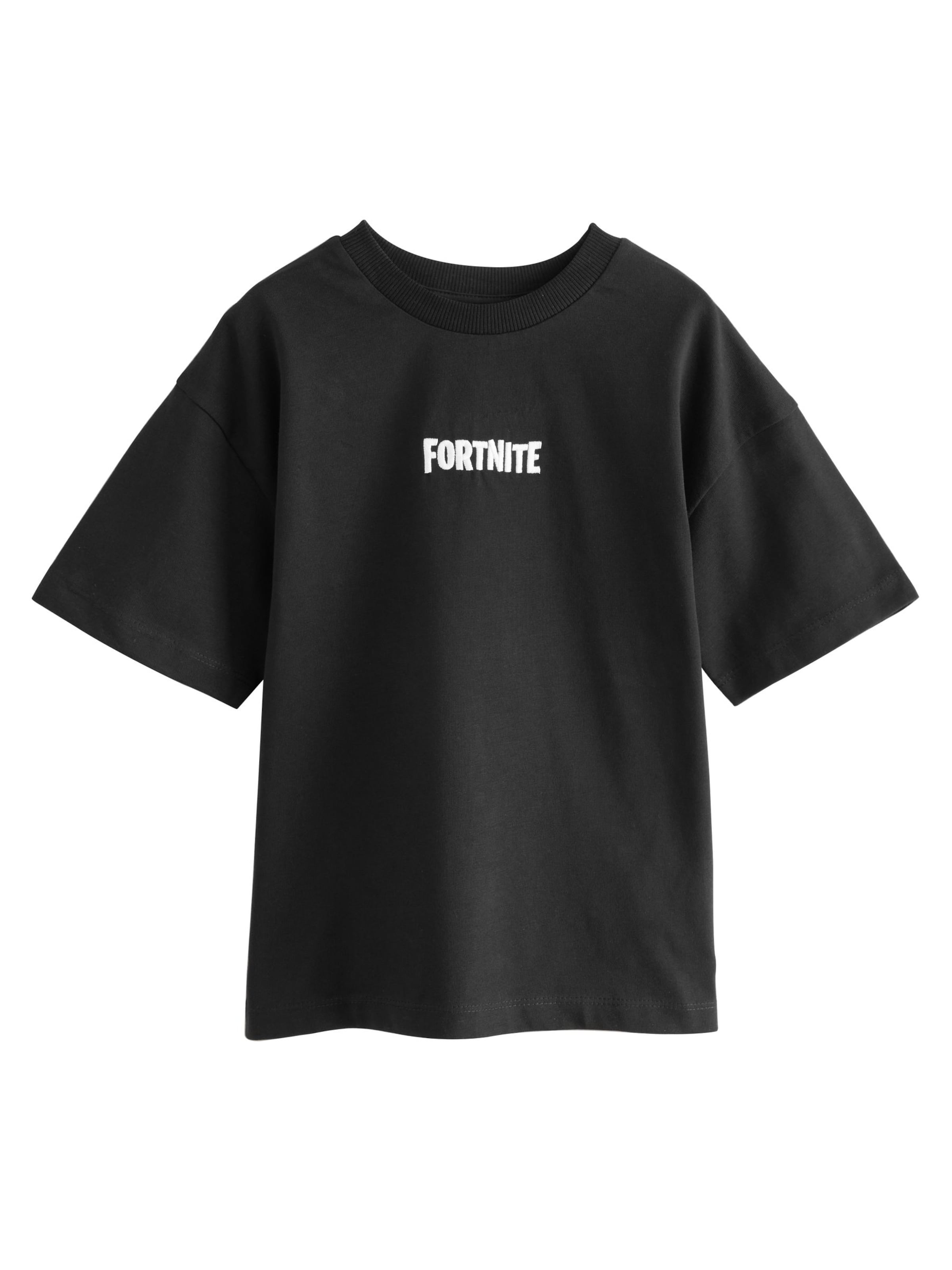 Next Koszulka 'Fortnite' w kolorze czarny: przód