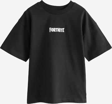 Next Majica 'Fortnite' | črna barva: sprednja stran
