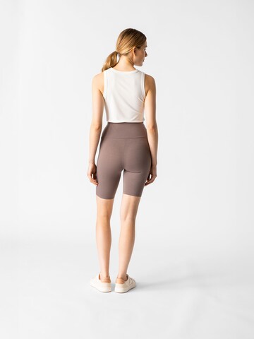 Skinny Pantalon 'Luna Shorts' Les Lunes en marron