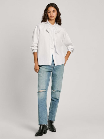 Chemisier ' KARYMA ' Pepe Jeans en blanc