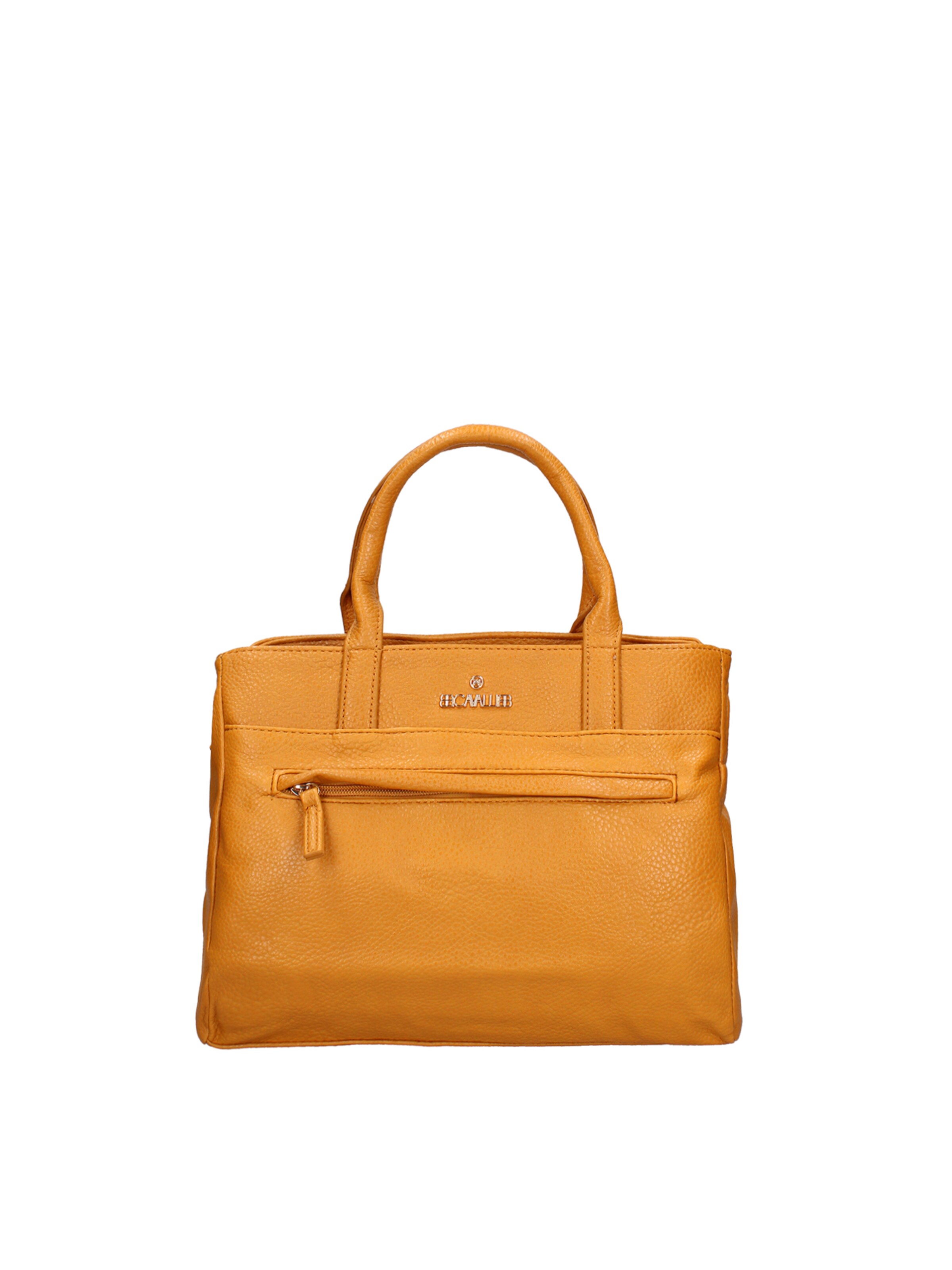 Borsa a mano 'Borsa a Mano Donna B Cavalli Ecopelle Zip - 30x22x10 cm' di B. Cavalli in giallo: frontale