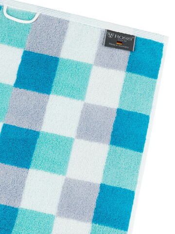 ROSS Towel 'Cashmere feeling Karo' in Blue