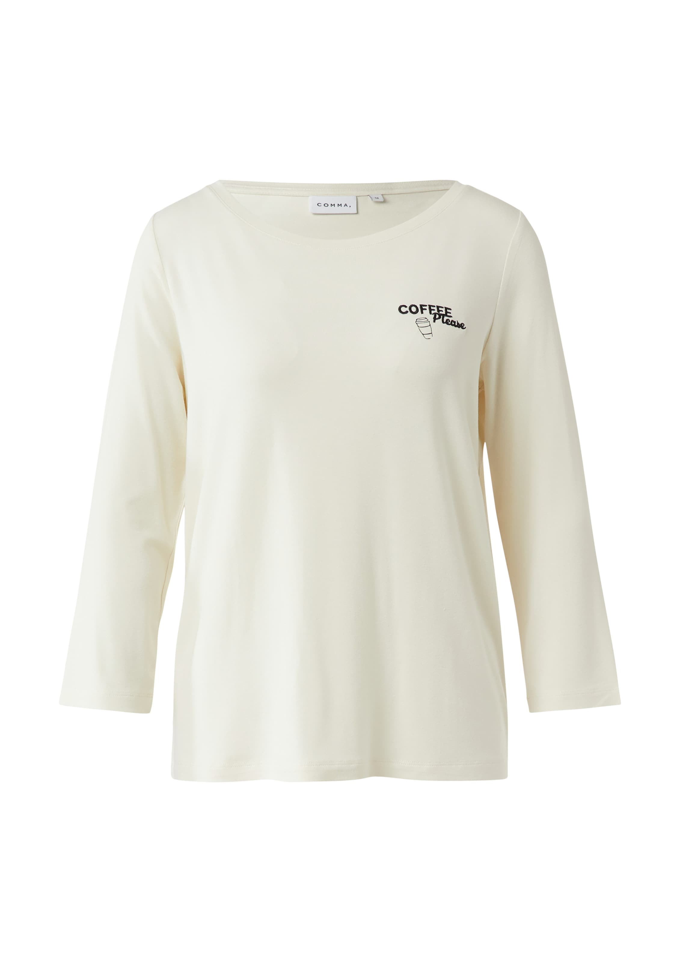 T-shirt COMMA en beige : devant