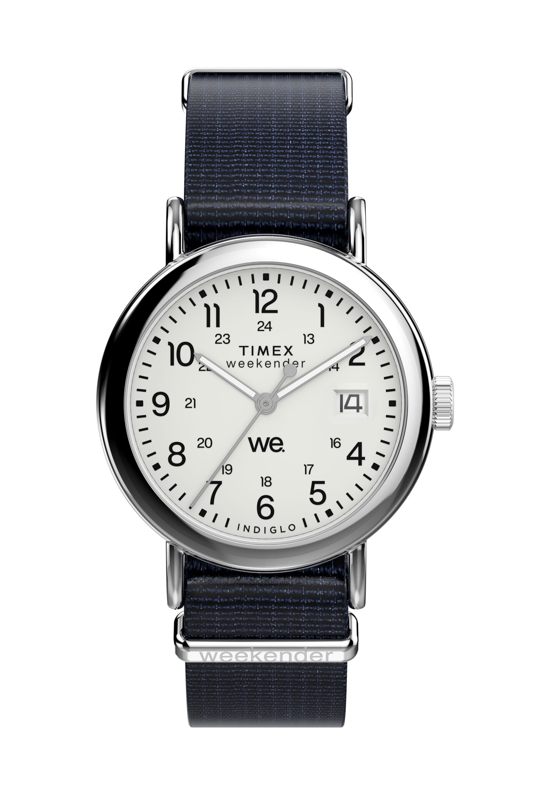 TIMEX Analoguhr 'Timex Weekender' in Blau: Vorderseite