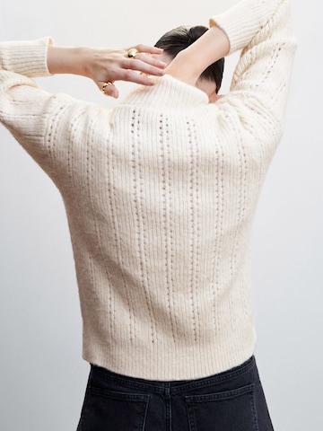 MANGO Sweater 'DORINI' in Beige