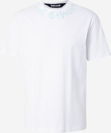 T-Shirt Just Cavalli en blanc : devant