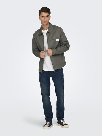 Only & Sons Übergangsjacke 'RALPH' in Braun