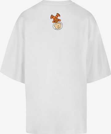 Merchcode Shirt 'Peanuts - Charlie' in Wit