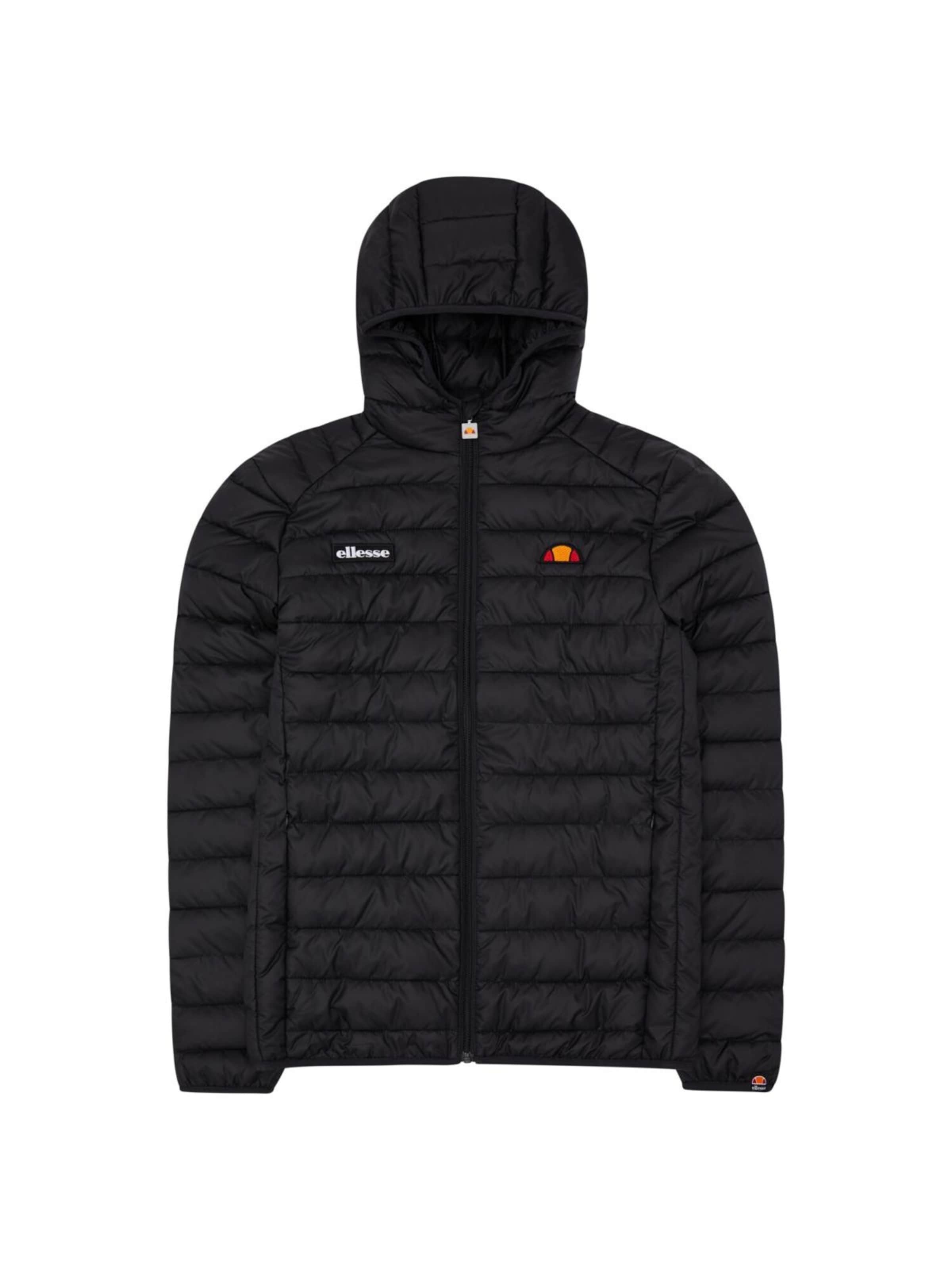 ELLESSE Übergangsjacke 'Lombardy'‌‌‌‌‌‌‌‌ in Schwarz: Vorderseite