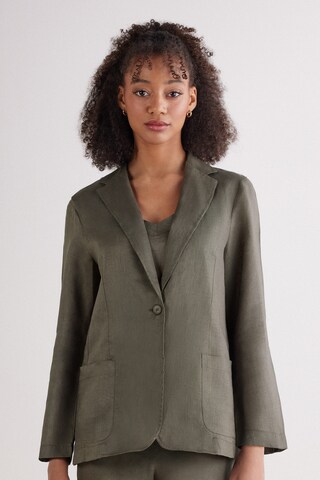 INTIMISSIMI Blazer 'The Pure Linen' in Green: front