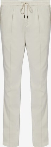 Pantaloni con pieghe di Boggi Milano in beige: frontale