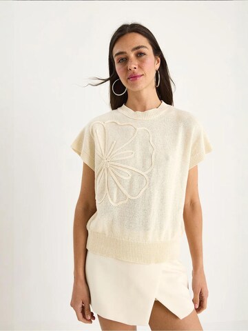 Bianco Lucci Pullover in Beige: Vorderseite