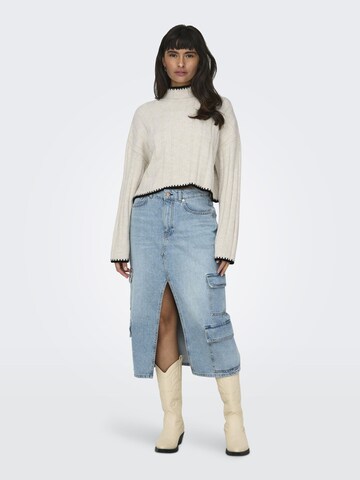 ONLY - Pullover 'ONLCHICK STITCH' em bege