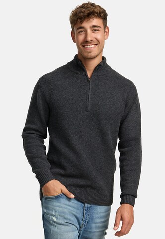 INDICODE JEANS Trui 'Lokant' in Grijs: voorkant
