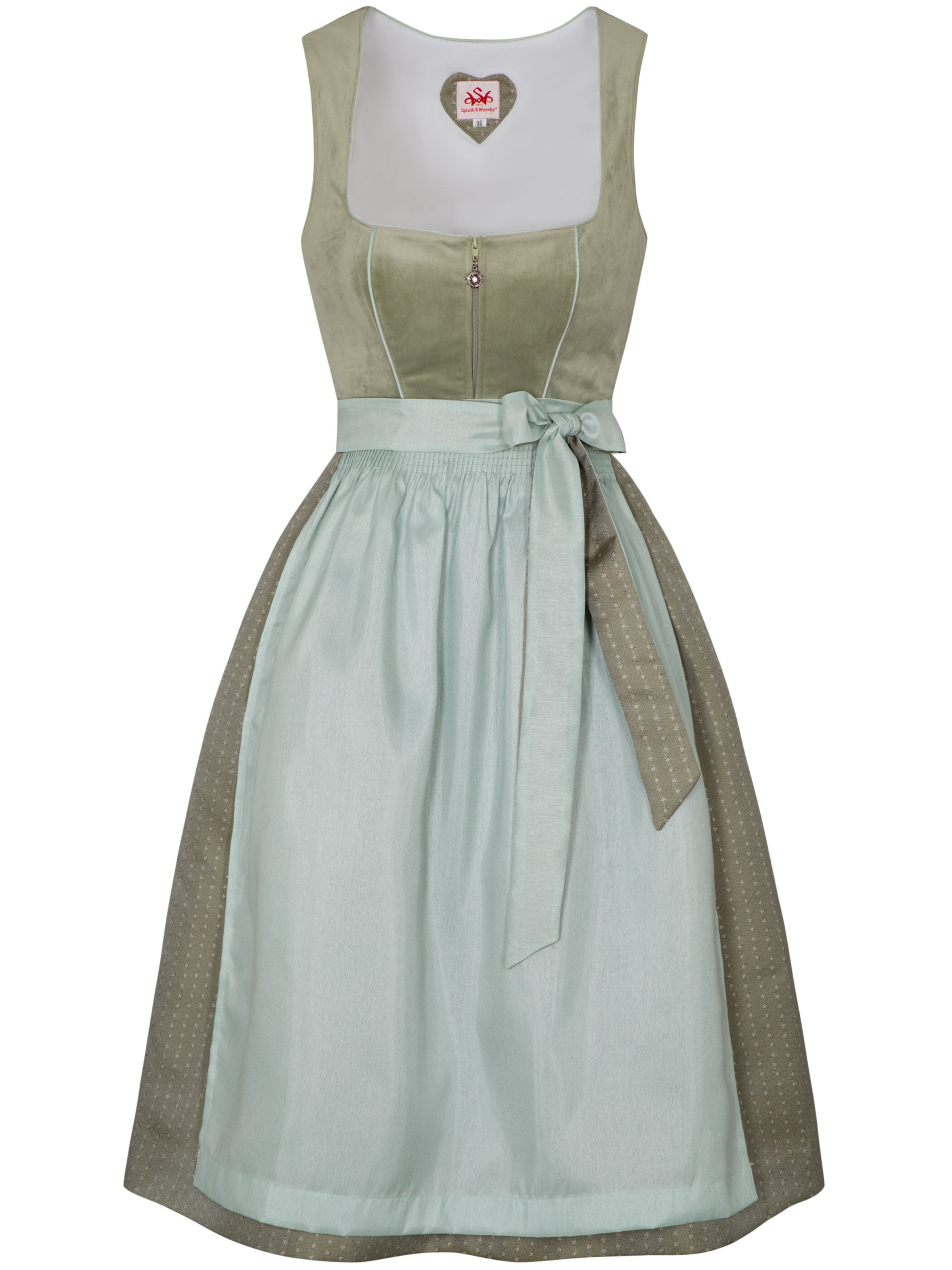 Dirndl 'Doreen' SPIETH & WENSKY en vert : devant