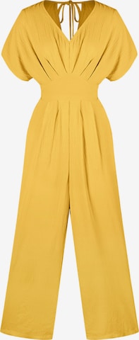 Cupshe Jumpsuit 'Side pockets' in Yellow: front
