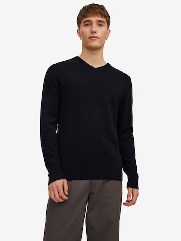 JACK & JONES Pulóver - fekete