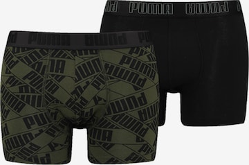 PUMA Boxer shorts in Green: front