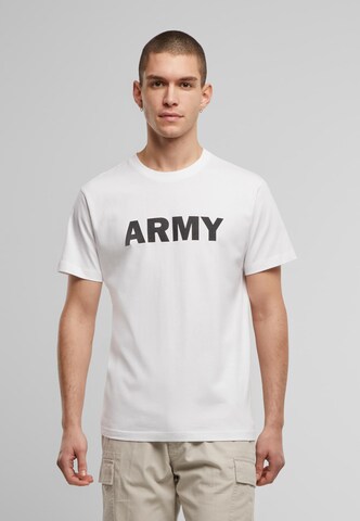 T-Shirt 'Army' Brandit en blanc : devant