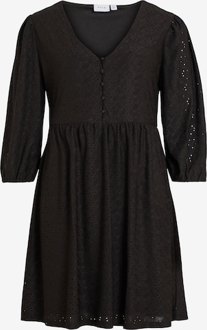 VILA Shirt Dress 'Kawa' in Black: front