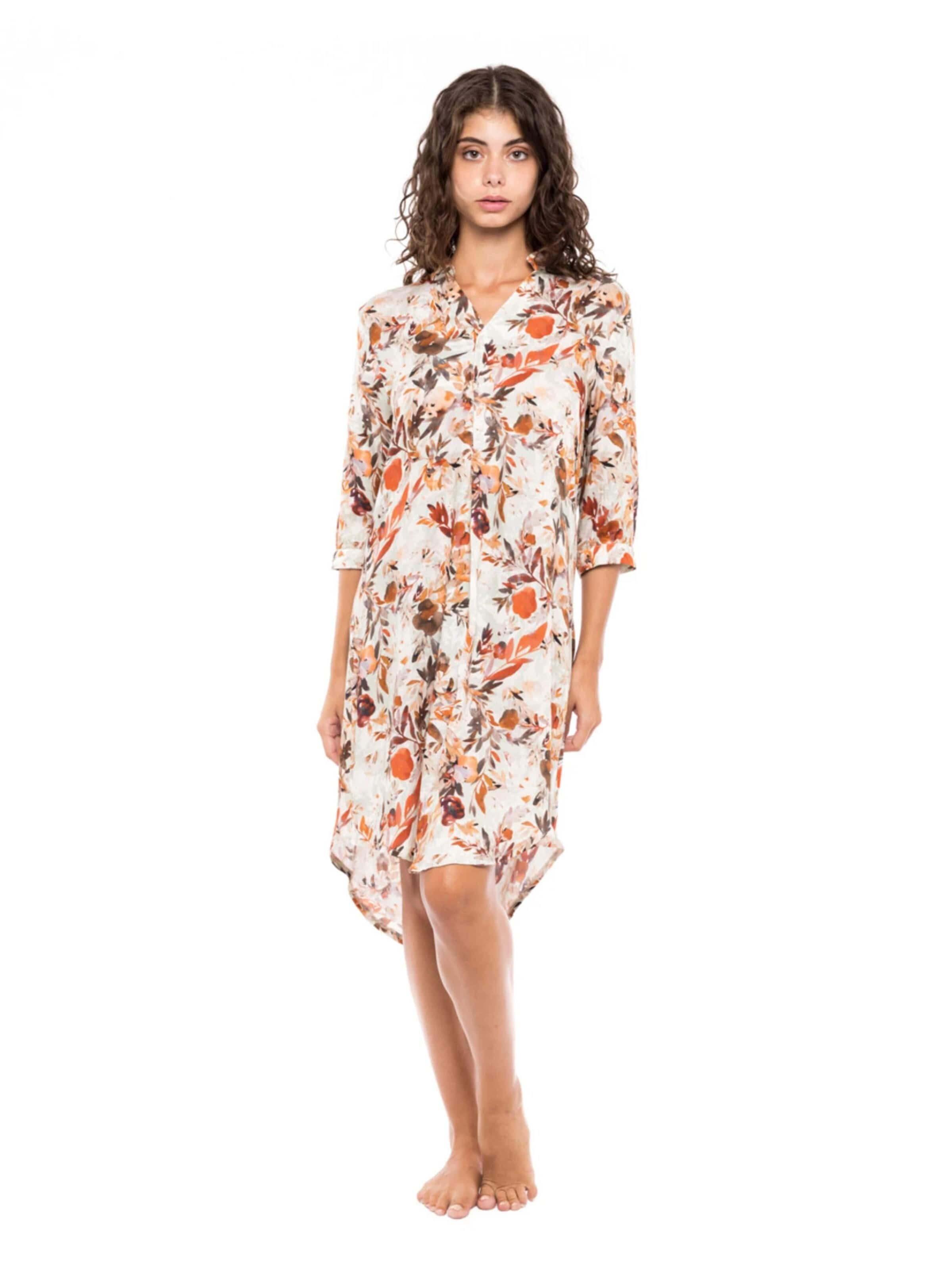 Pink Label - Vestido de verano 'BEACHWEAR MINT LEAF' en verde: frente