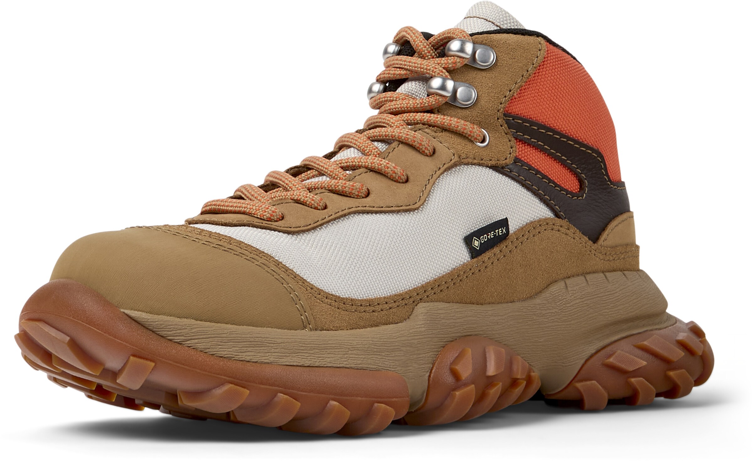 CAMPER Bottines ' Karst Trek ' en marron / orange / blanc, Vue avec produit