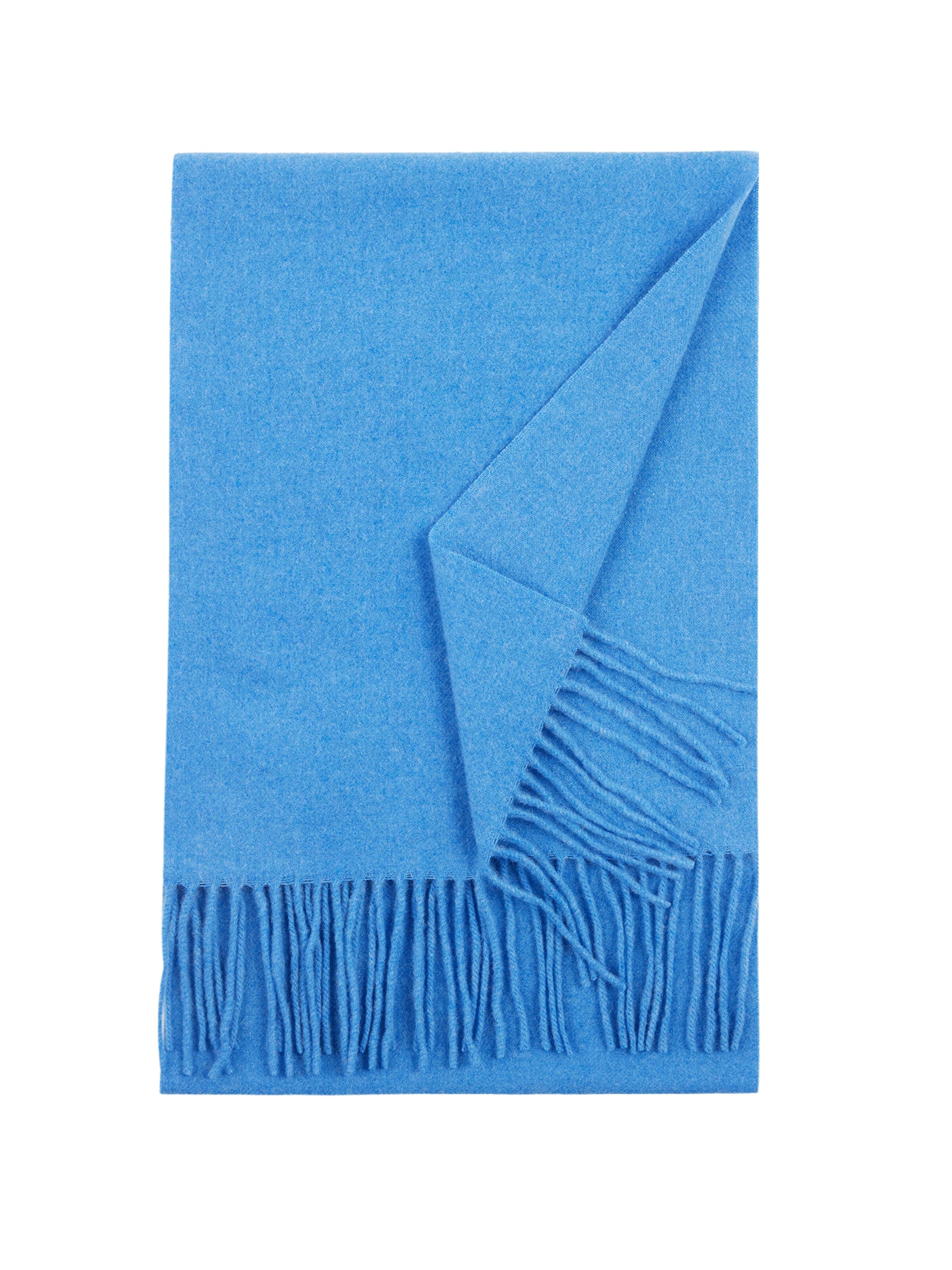 GOBI Cashmere Schal 'Unisex Cashmere Fringed Scarf'‌ in Blau: Vorderseite