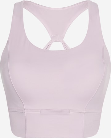 Yvette Sports Bustier Sport-BH 'Joey' in Pink: predná strana