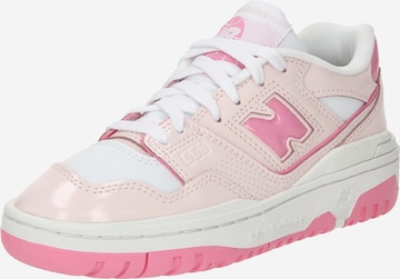 Baskets '550' new balance en rose : devant