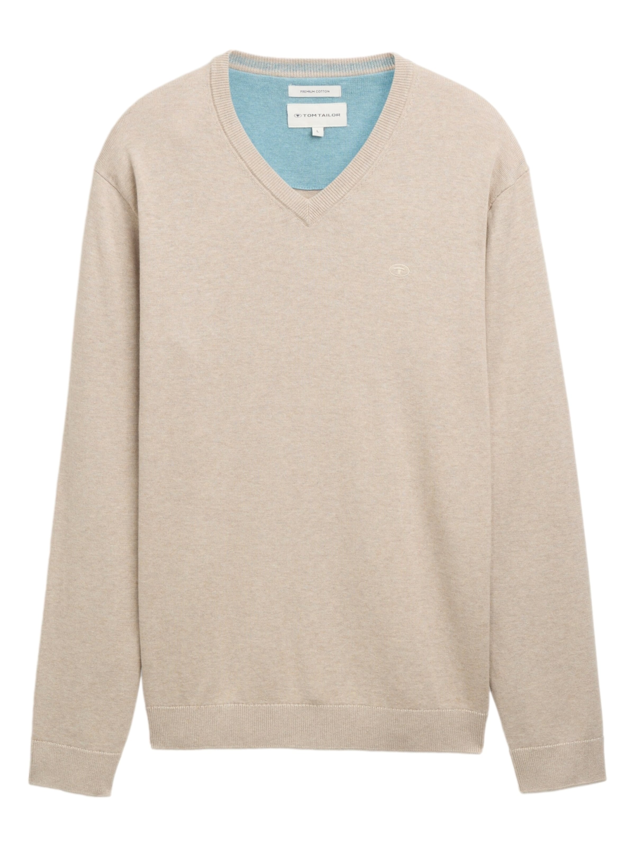 TOM TAILOR Trui in de kleur Beige gemêleerd, Productweergave