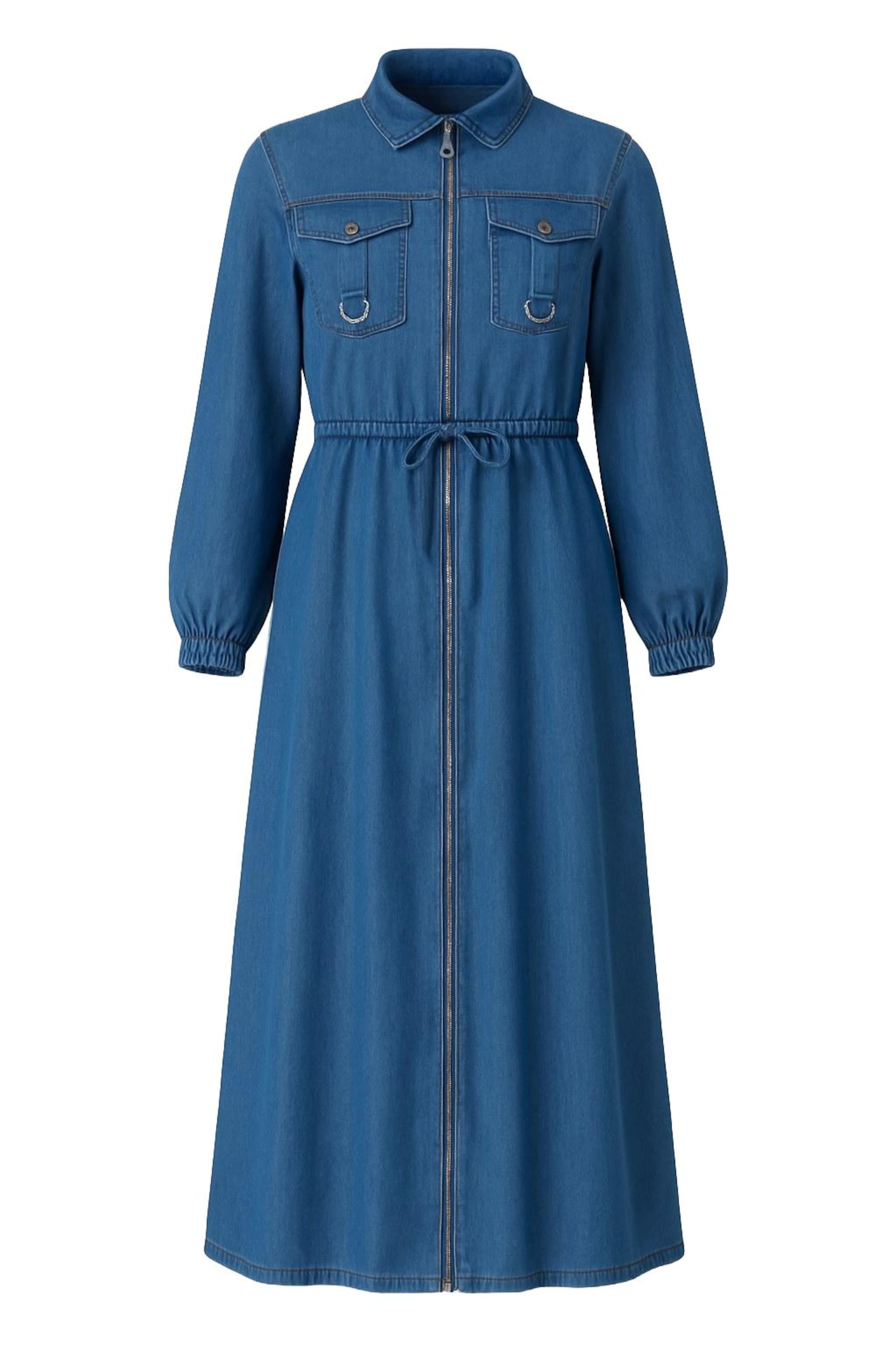 MODAMIHRAM Jurk in Blauw: voorkant