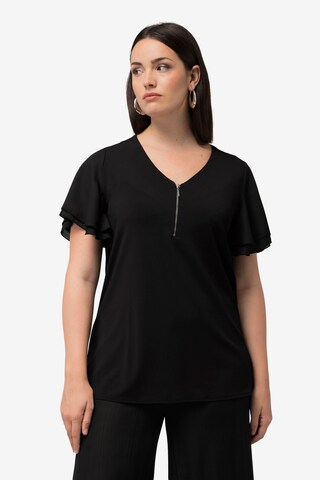 T-shirt Ulla Popken en noir : devant