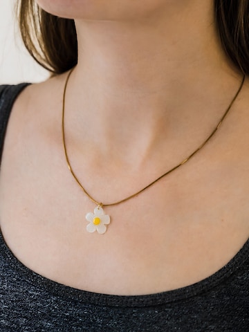 Fräulein Wunder - Cadena 'Acetat Daisy' en oro: frente