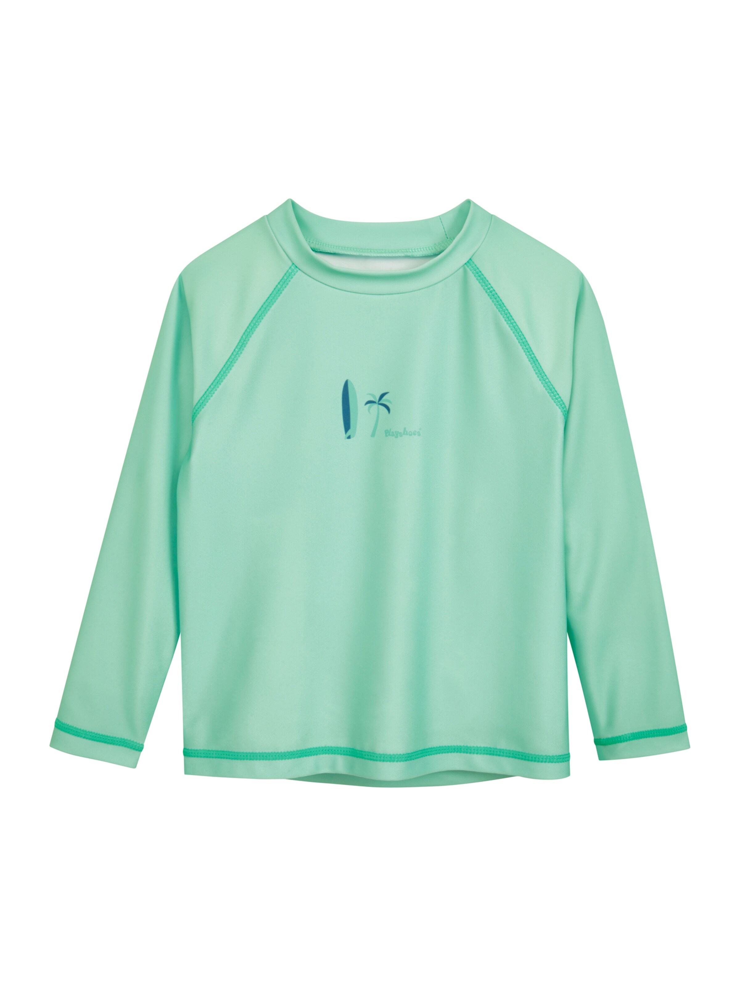 Protection UV 'Surfbrett Palme' PLAYSHOES en vert : devant