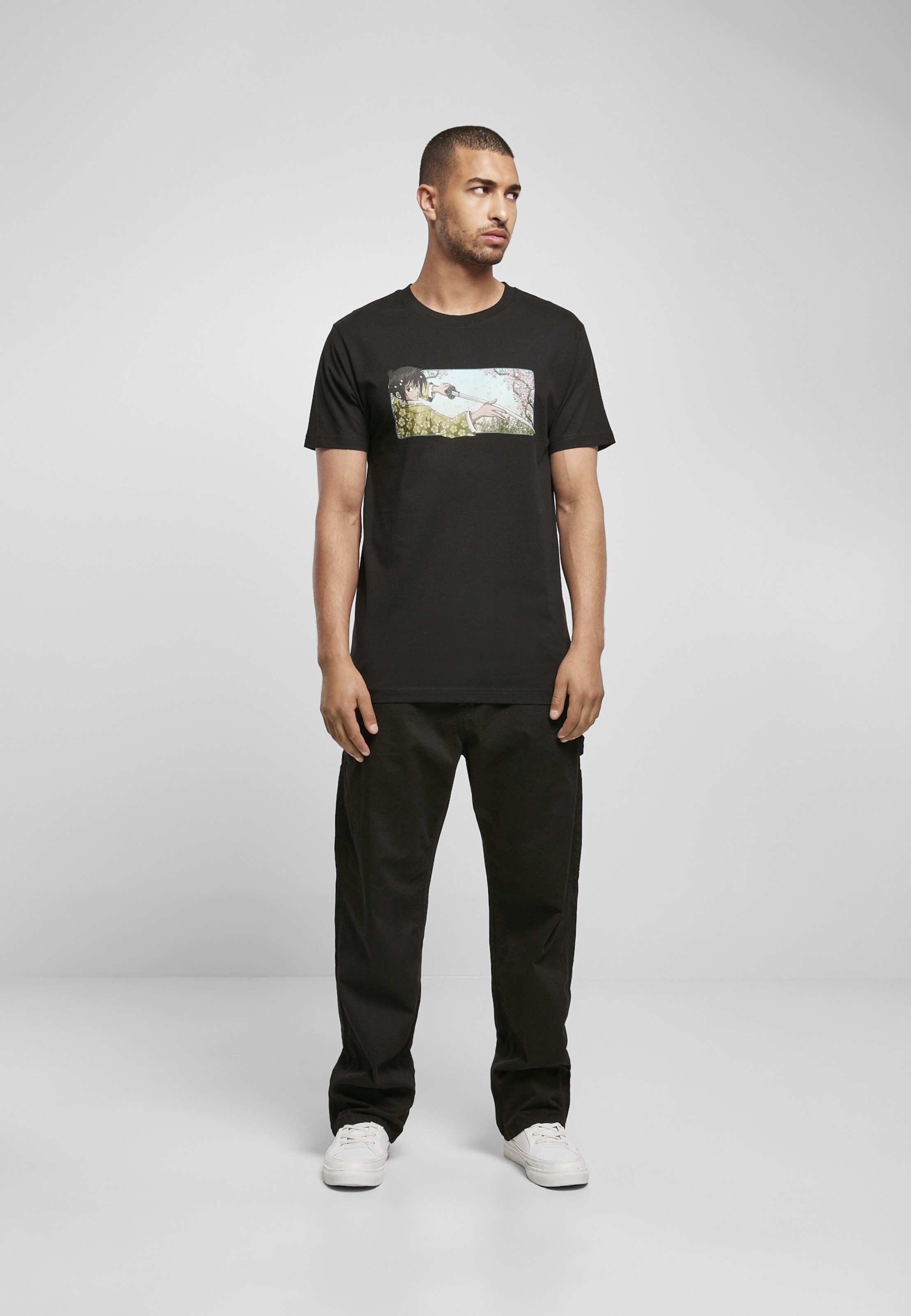 Männer Shirts MT Men T-Shirt 'Lotus Sword' in Schwarz - SV56980 Männer Shirts MT Men T-Shirt 'Lotus Sword' in Schwarz - SV56980