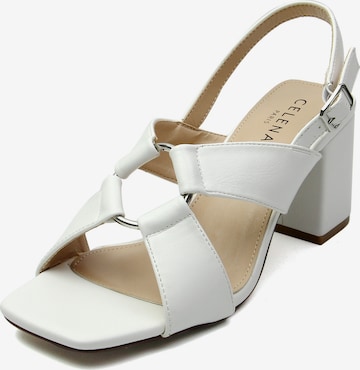 Celena Remienkové sandále 'Christel' - biela