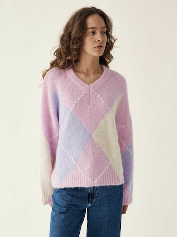 Pull-over ' Lai ' Noella en rose