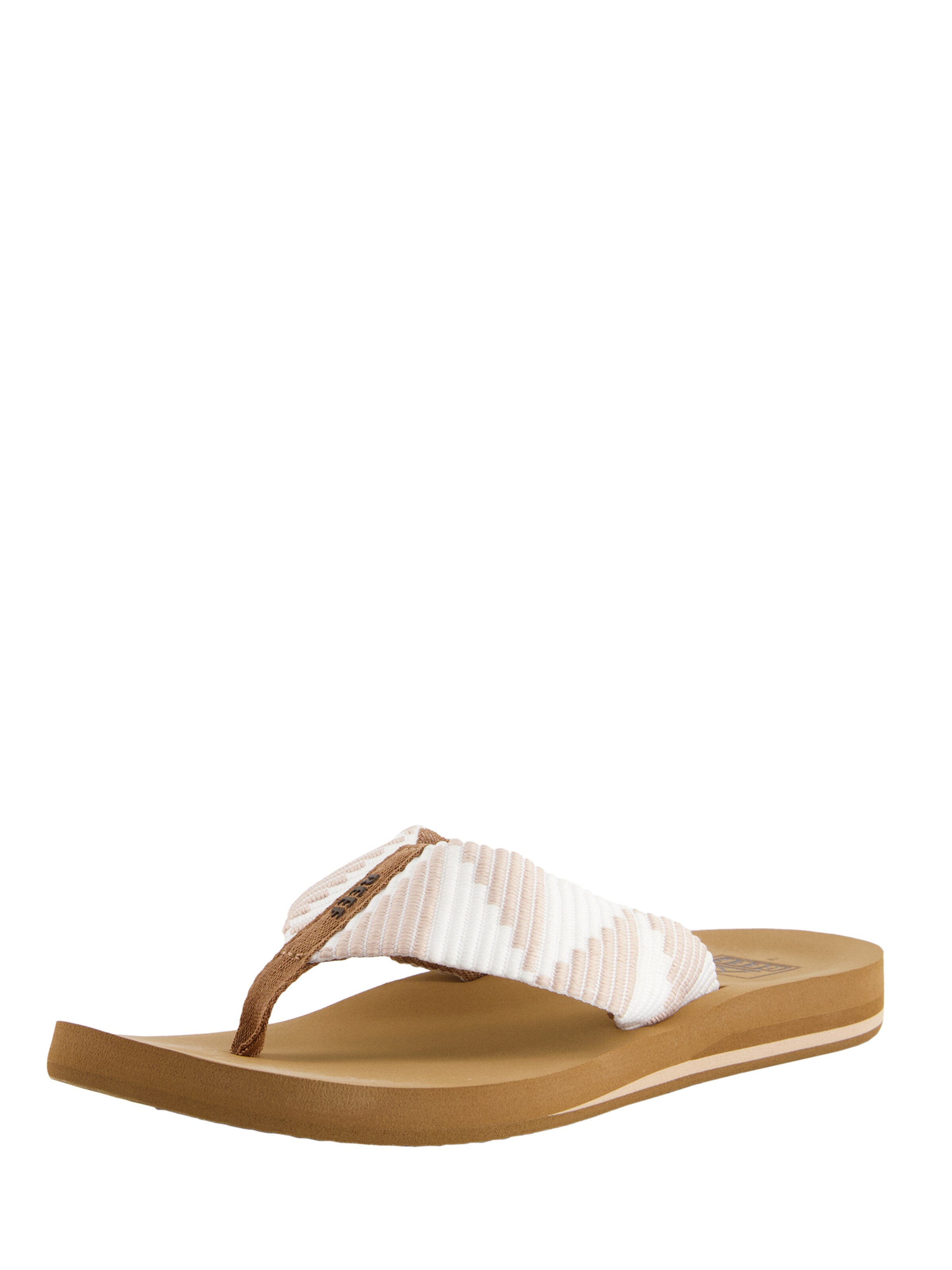 REEF Strand-/badschoen 'Spring Woven' in Beige: voorkant