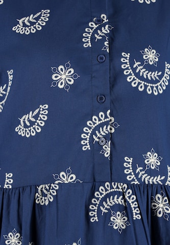 DreiMaster Vintage Shirt dress in Blue