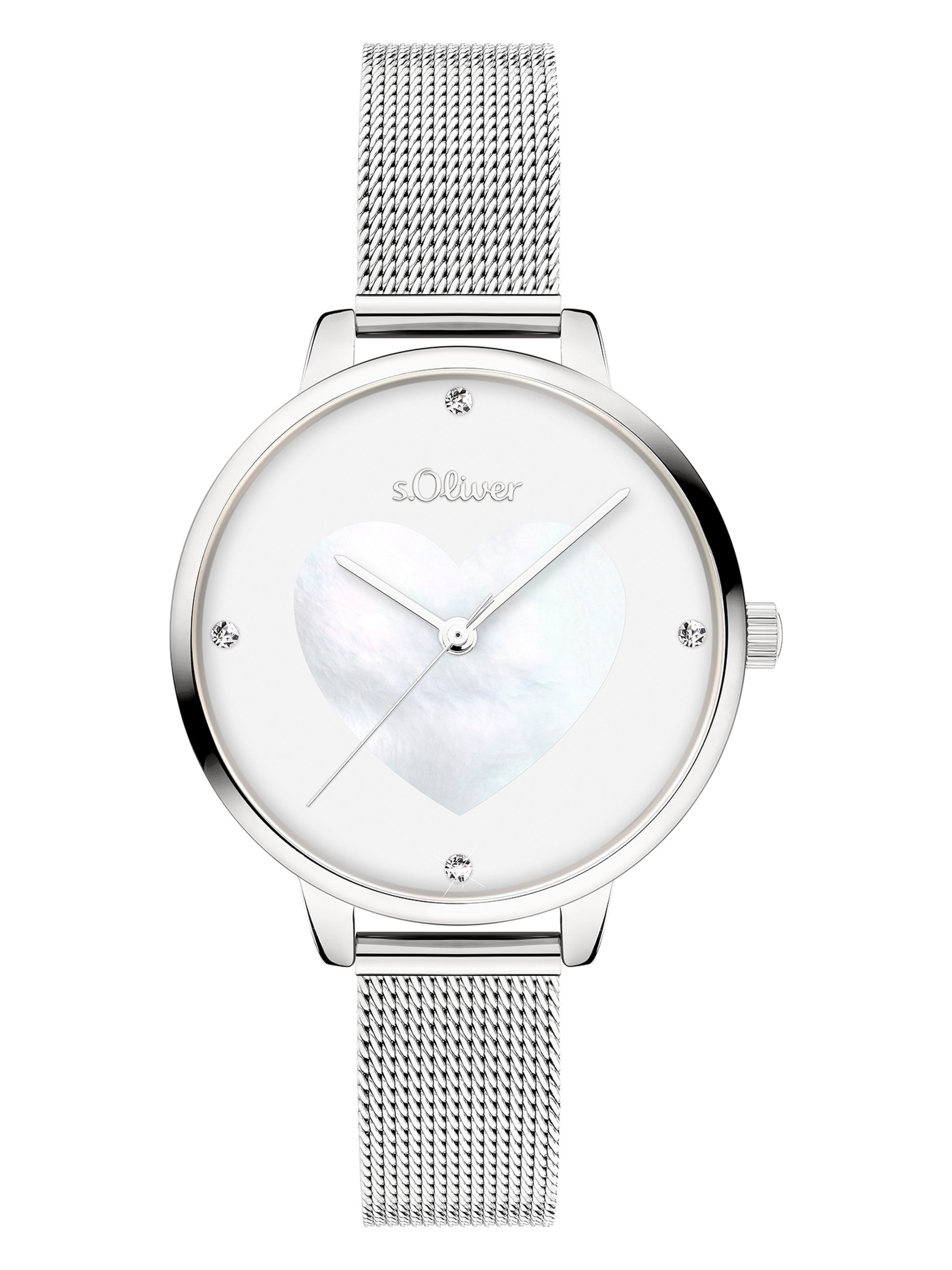 s.Oliver Analog Watch in Silver: front