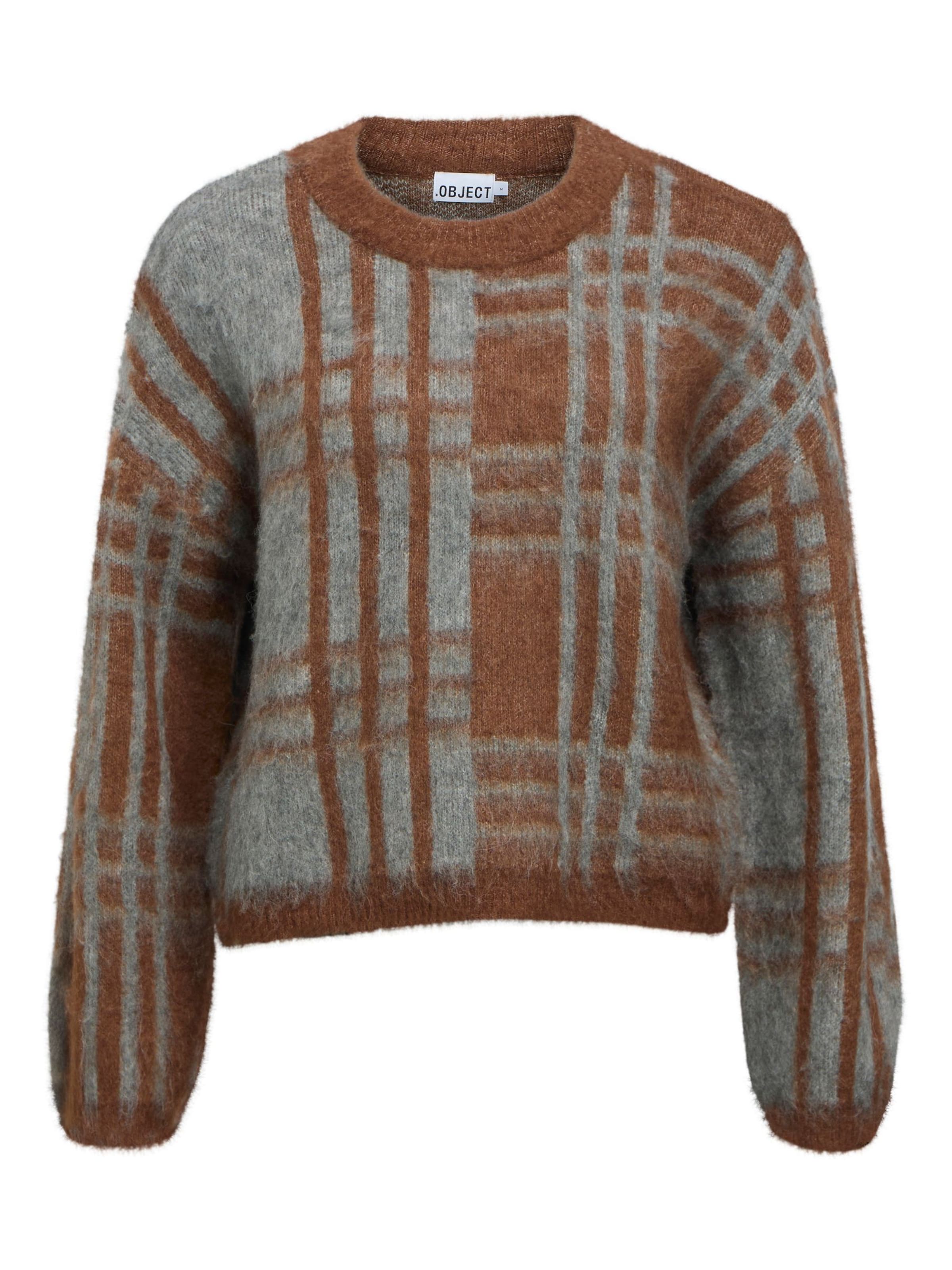 OBJECT Pullover 'OBJPipsy' in Braun: Vorderseite