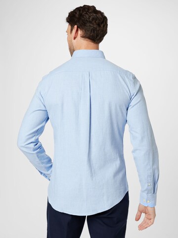 Casual Friday Slim Fit Hemd 'Anton' in Blau