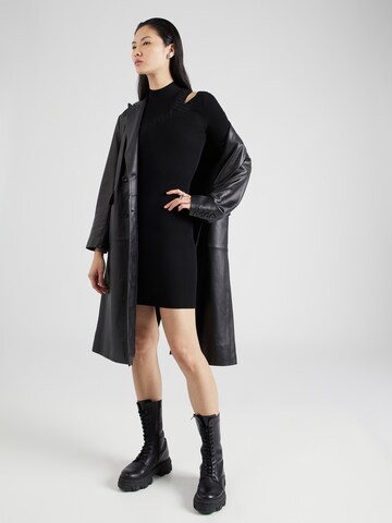 HUGO Knitted dress 'Sliquet' in Black