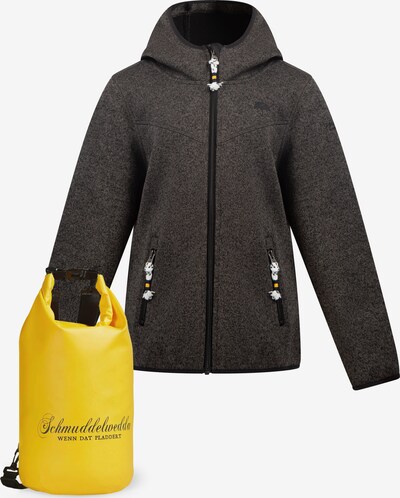 Schmuddelwedda Fleece Jacket in Yellow / mottled grey, Item view