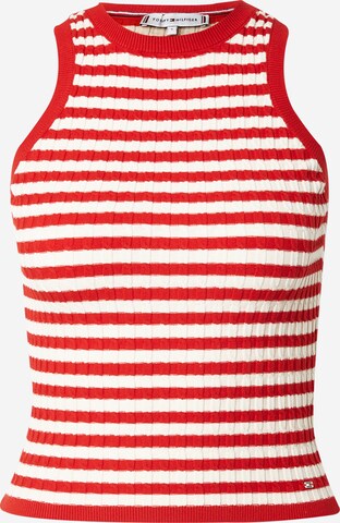 TOMMY HILFIGER Knitted Top in Red: front