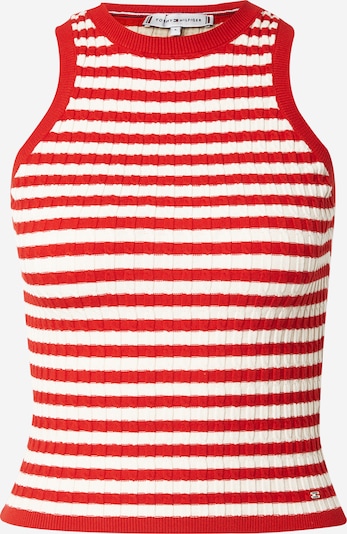 TOMMY HILFIGER Knitted top in Red / White, Item view