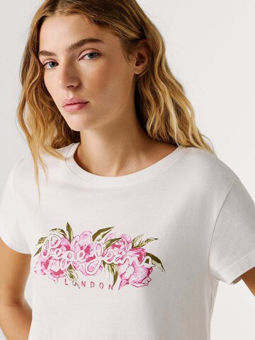 T-shirt 'MAHINA' Pepe Jeans en blanc