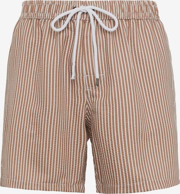 Boggi Milano Board Shorts in Brown: front