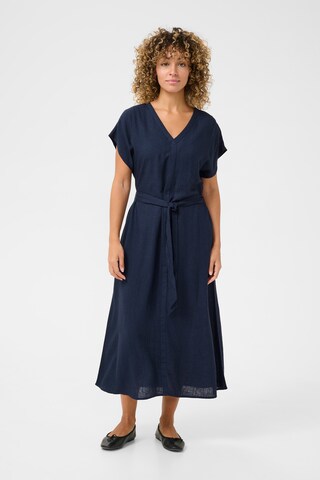 Cream Dress 'Venta' in Blue: front